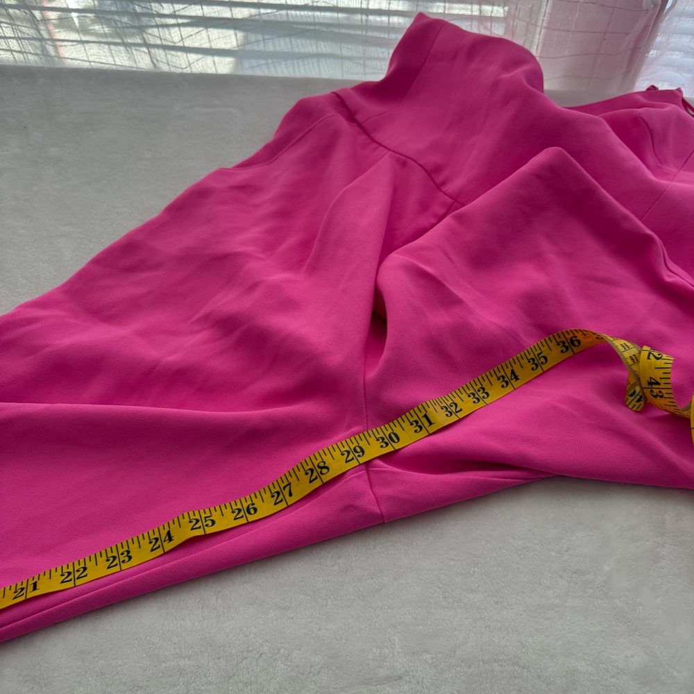 Trina Turk Zadie Jumpsuit in Flamingo Hot Pink NWT Size 2 Barbie Statement Y2K - Picture 15 of 15